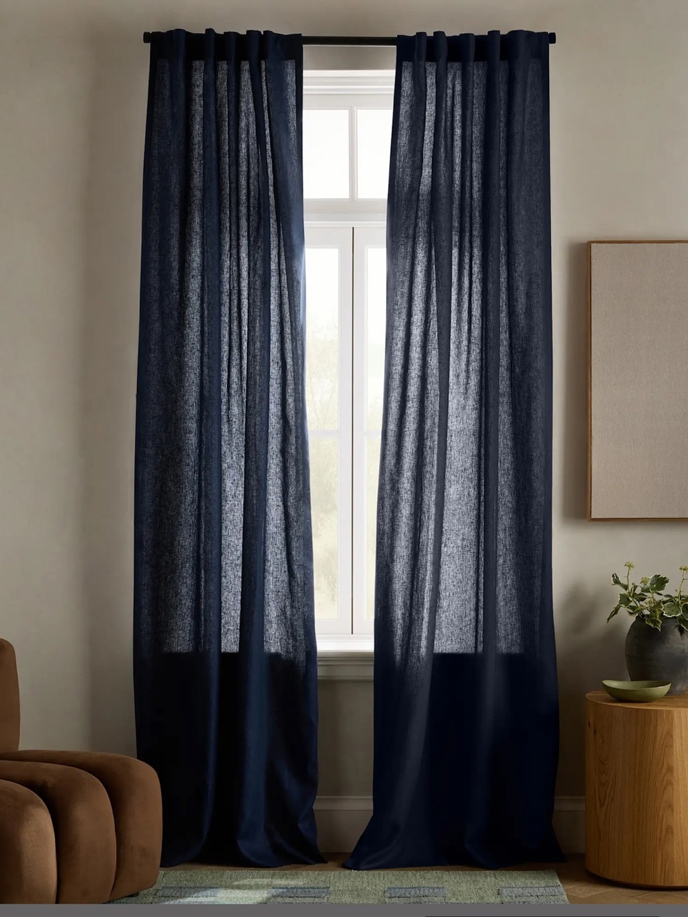 NEW Quince Linen Curtain Set